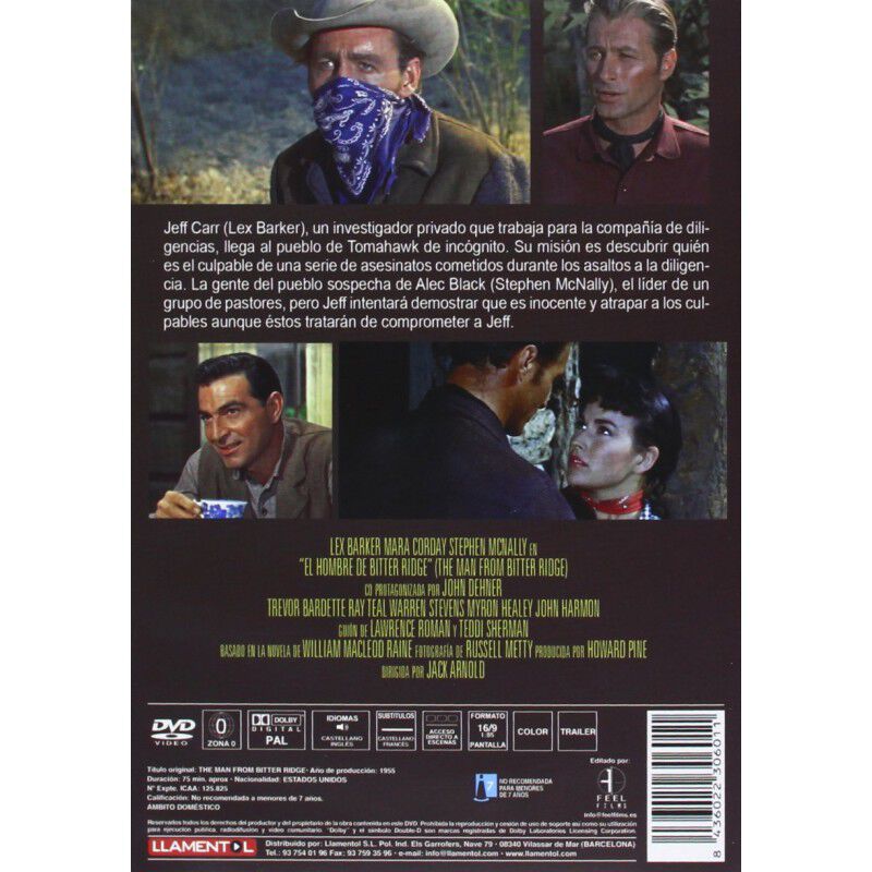 El Hombre De Bitter Ridge [dvd] (1955) The Man ... image number null