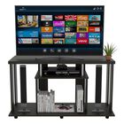 Mesa Alpin para Tv De Hasta 50'' color Wengue Virtual Muebles