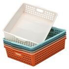 Bandejas De Papel Lyhlya Pack De 6, 36 cm Apilables De Pl&aacute;stico