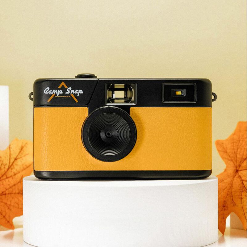 Cámara Estilo Retro Camp Snap Amarillo image number null