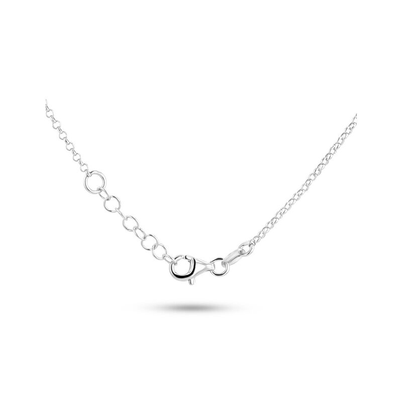 Gargantilla De Plata .925 Con Zirconias 43+2cm image number null