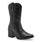 Moramora Bota Tac&oacute;n Para Mujer Negro Cod 140681-e