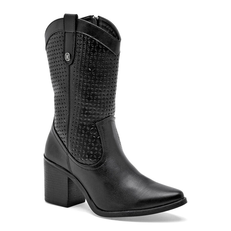 Moramora Bota Tac&oacute;n Para Mujer Negro Cod 140681... image number null