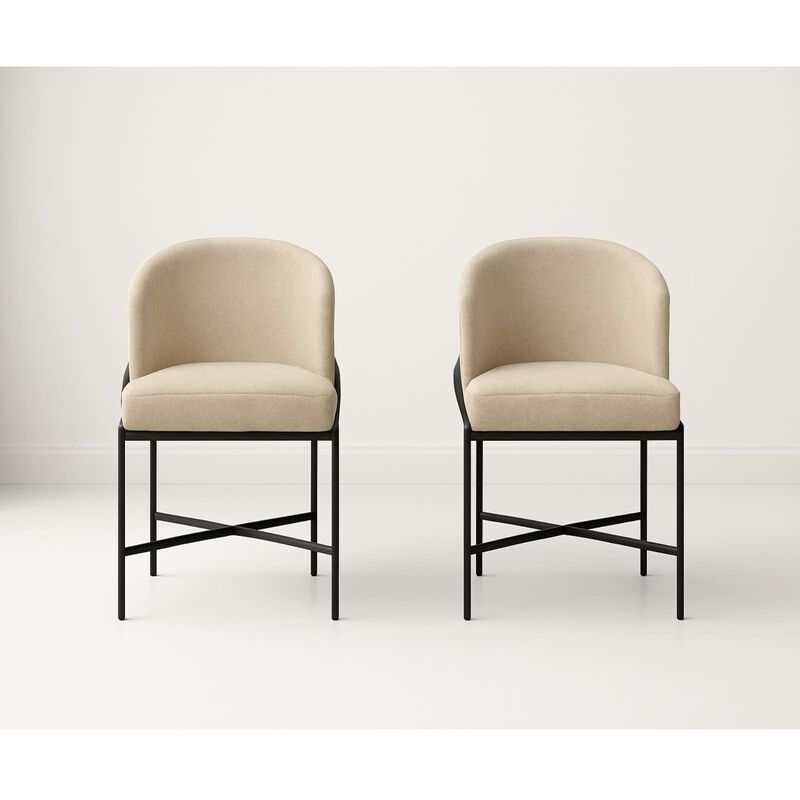 Set 2 Sillas Para Comedor Antara Diseño Curvo M... image number null