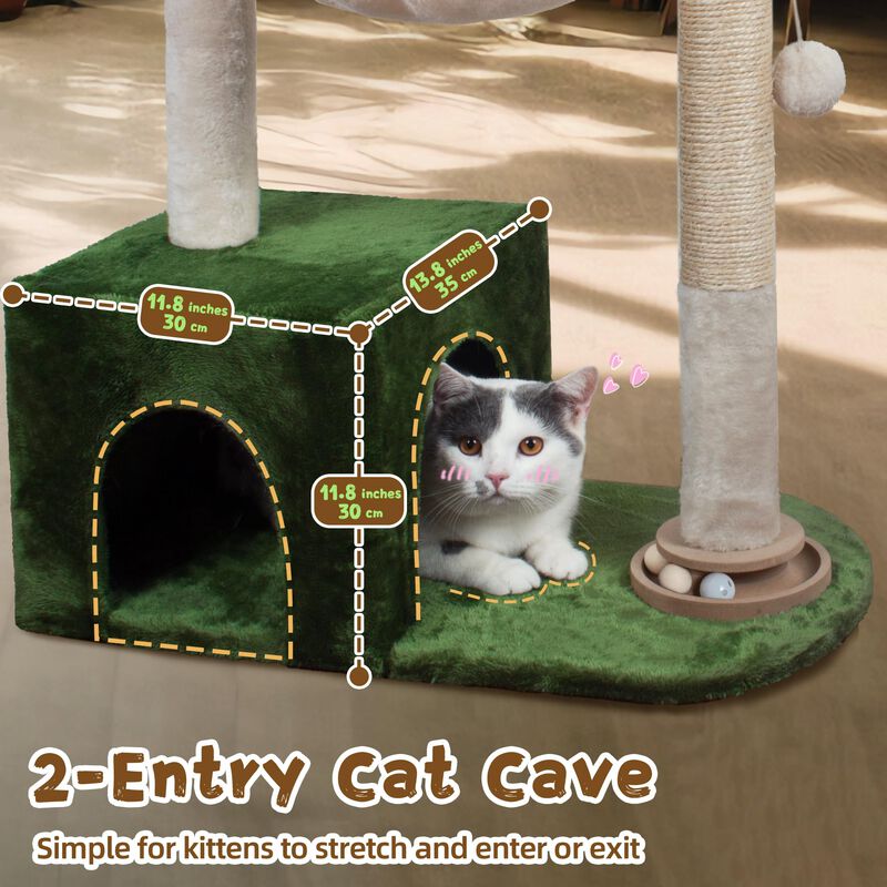 &Aacute;rbol Para Gatos Fantasreen 96 cm Con Hamaca, R... image number null