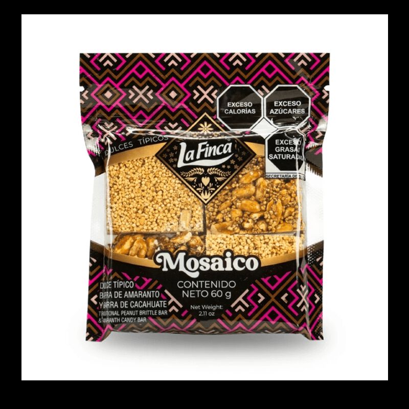 MOSAICO CACAHUETA Y AMARANTO 4P 60GR image number null