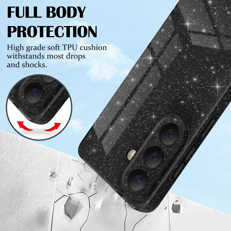 Funda Newseego Galaxy S26 con Purpurina Negra image number null