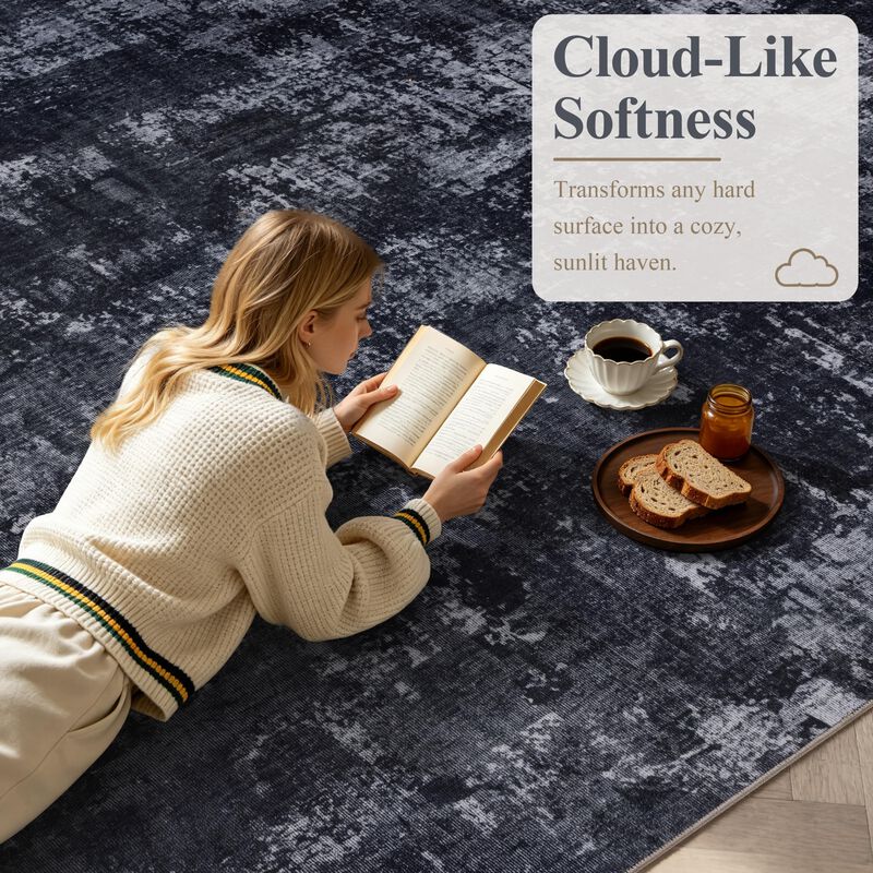 Alfombra Sasttie 142x91 Cm Lavable Con Dise&ntilde;o A... image number null