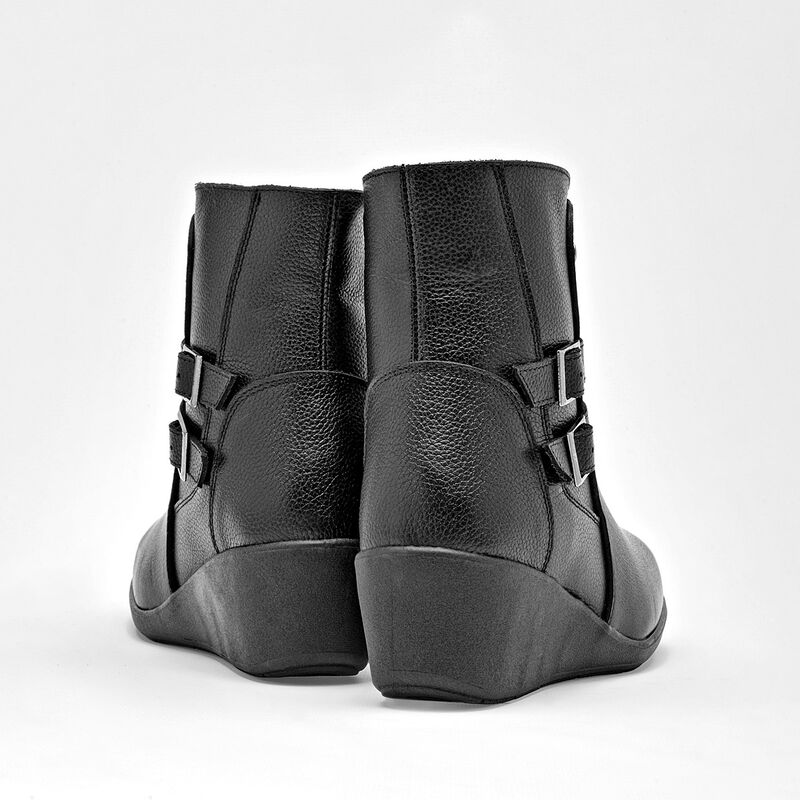 Moramora Bot&iacute;n para mujer negro negro image number null