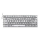 Teclado Gamer Mecánico Transparente con Iluminación RGB: Precisión y Estilo en Cada Tecla.