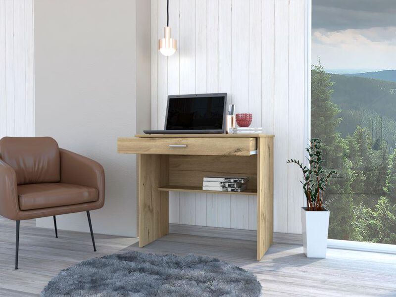 Escritorio Eros, Caf&eacute; Claro, Virtual Muebles image number null