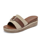 Queen sandalia cu&ntilde;a para mujer beige caf&eacute; cod 140780-E