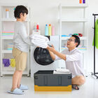 Caja Almacenamiento Plegable Amarillo con Gris