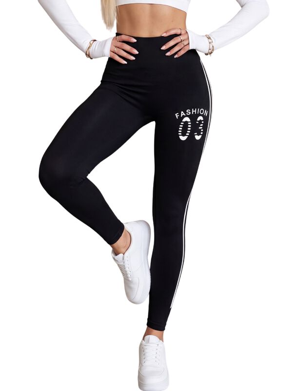 Leggings Push Up De Cintura Alta Lic-0212 Negro... image number null