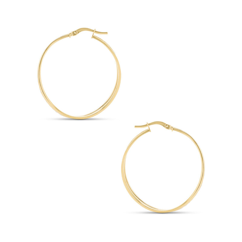 Arracadas Bicolor Oro 14k 30 Mm | Bizzarro image number null