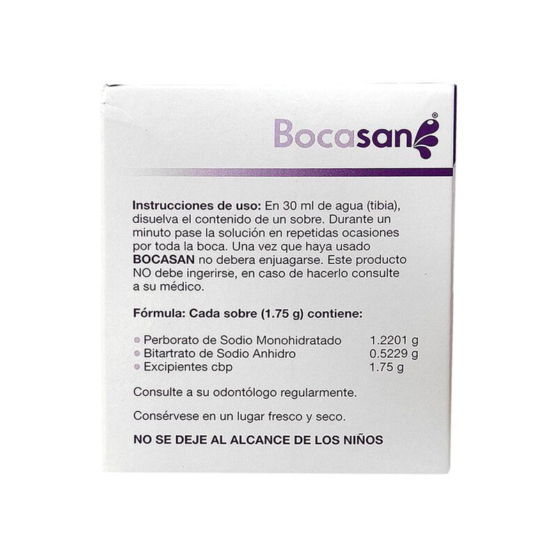 Bocasan Premium Enjuague Bucal En Polvo 1.75 G ... image number null