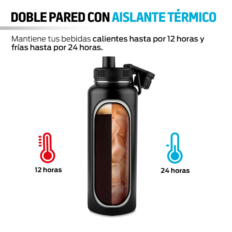 Termo Botella Agua Fr&iacute;a Caliente Inoxidable 1.2... image number null