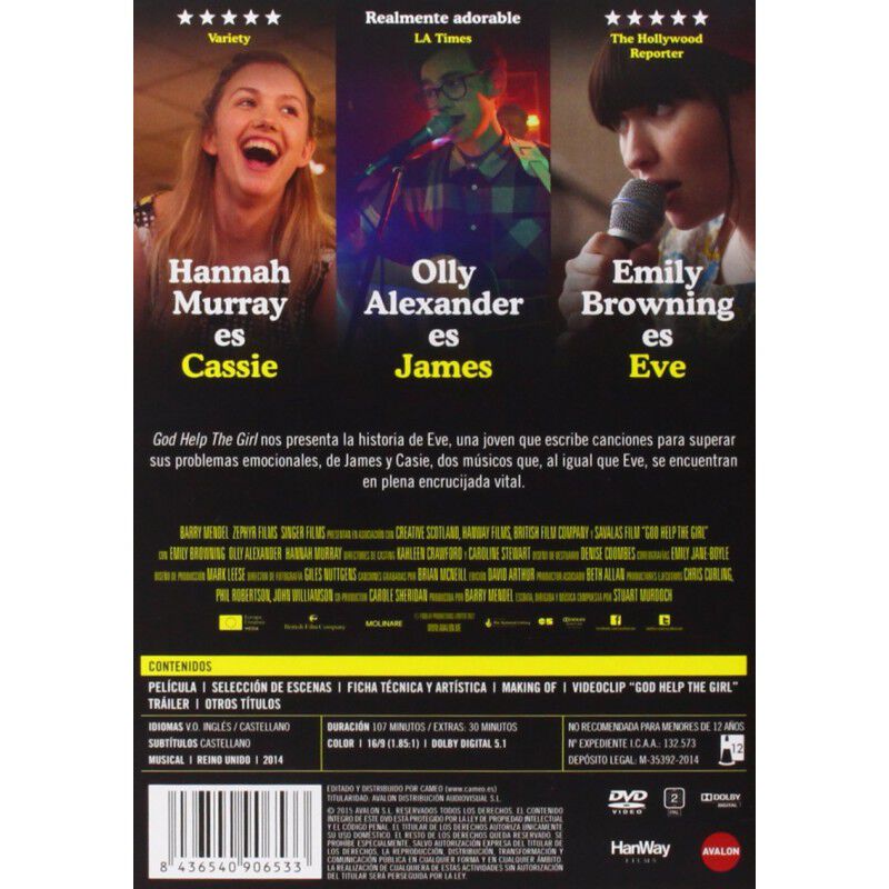 God Help The Girl [DVD] (2014) image number null