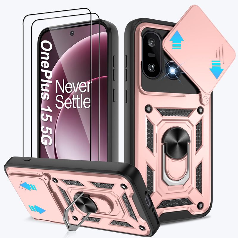 Funda Atump OnePlus 15 Rosa Dorado con Soporte ... image number null