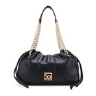 Bolsa Drawstring Grande Con Herraje De Monograma Color Negro
