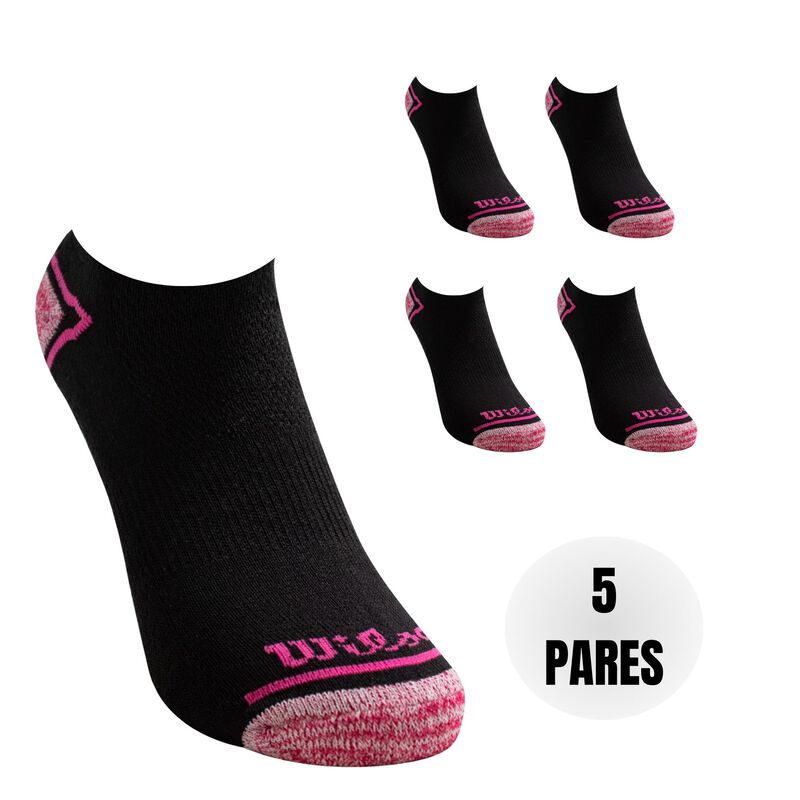 Wilson 5 Pares de Liner para Mujer, Color Negro... image number null