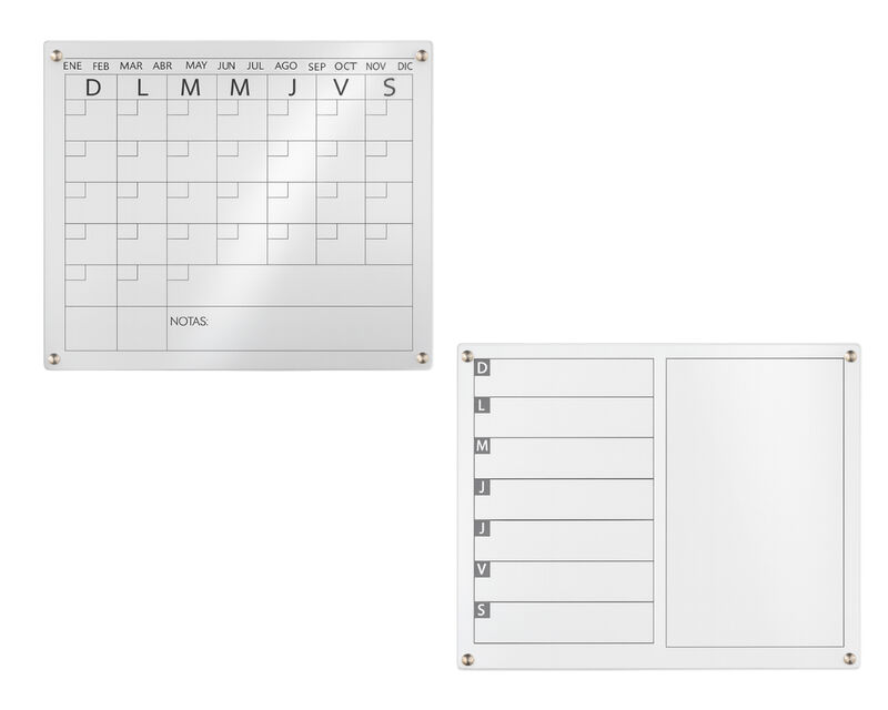 Juego de 2 Pizarrones Magn&eacute;ticos Transparentes ... image number null