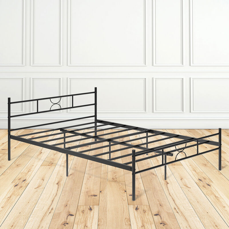 Base Cama Matrimonial Metal Color Negro image number null