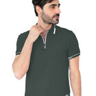 Playera Hombre Premium Cuello Con Cierre Verde Militar Roosevelt C372
