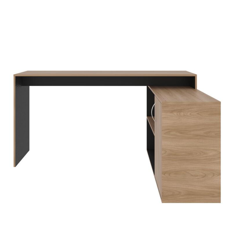 Escritorio En L Axis Fresno Europeo y Wengue Vi... image number null