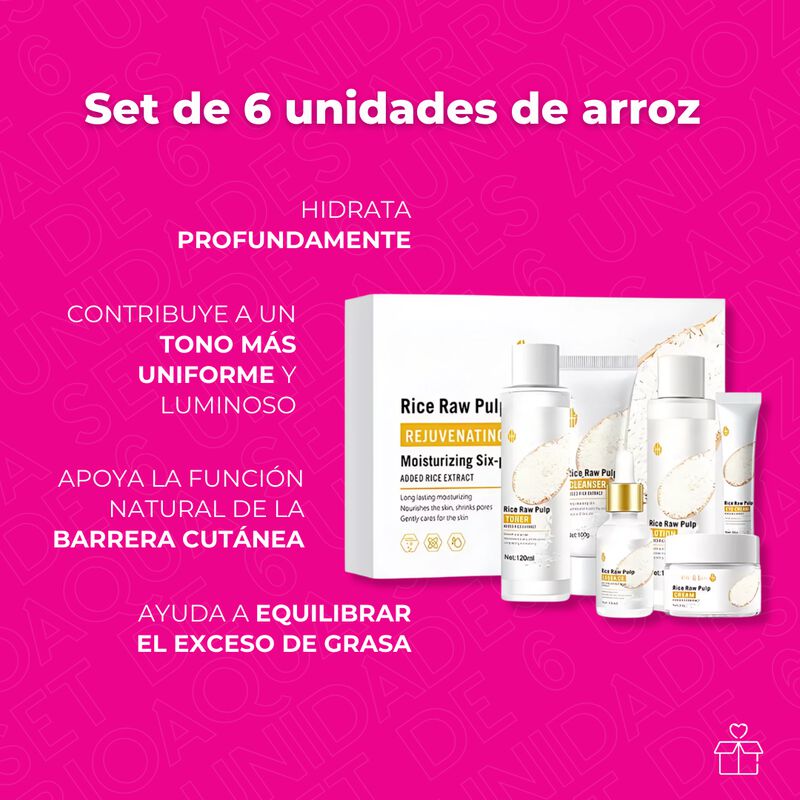 Kit S&eacute;rum Arroz Bioaqua &Aacute;cido Hialur&oacute;nico Reduc... image number null