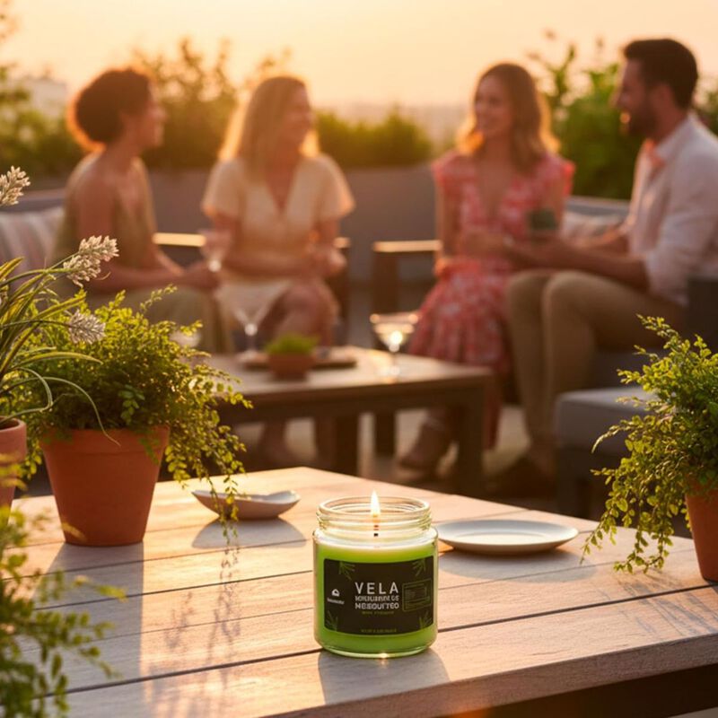 Juego de 2 Velas de Citronela en Frasco de Vidr... image number null