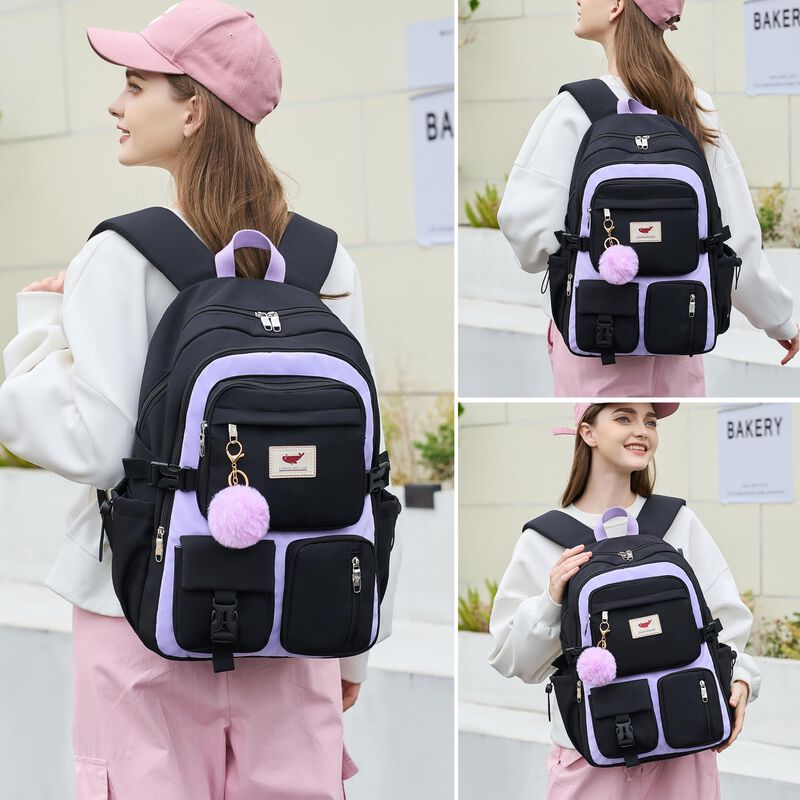 Mochila LXYGD 15.6" Antirrobo Viaje Negra Morad... image number null