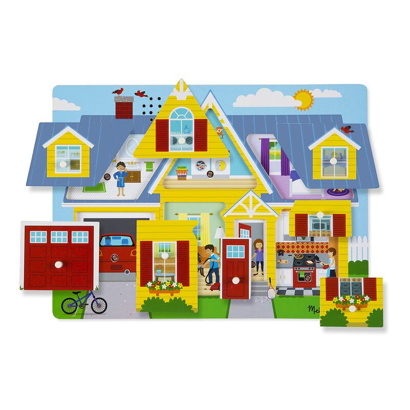 Puzzle Melissa & Doug Around The House Sound 8 ... image number null