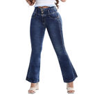 Jeans Savi Jeans Boot Cut Azul N4718 Tiro Medio para Mujer