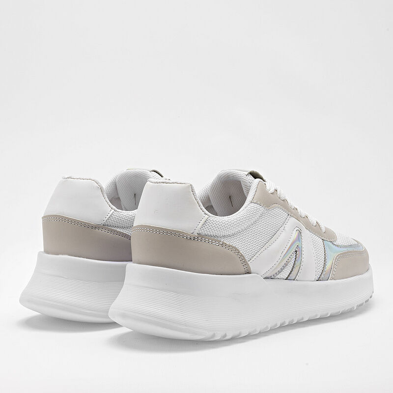 Moramora Tenis urbano para mujer blanco late pl... image number null