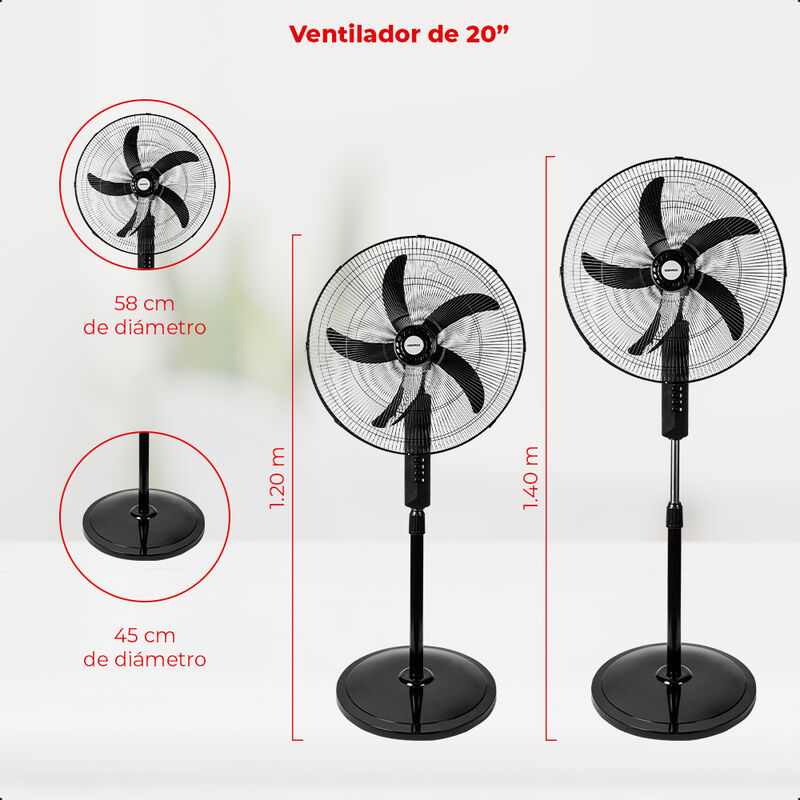 Ventilador DAEWOO de pedestal 20 pulgadas 3 vel... image number null