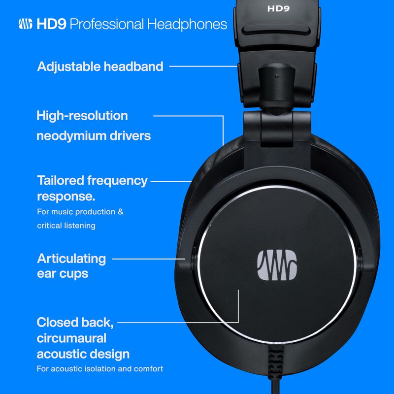Aud&iacute;fonos De Monitoreo Presonus Hd9, Cerrados, ... image number null