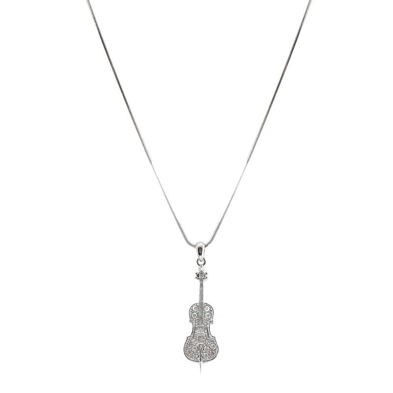 Collar Spinningdaisy De Violonchelo Con Cristal... image number null
