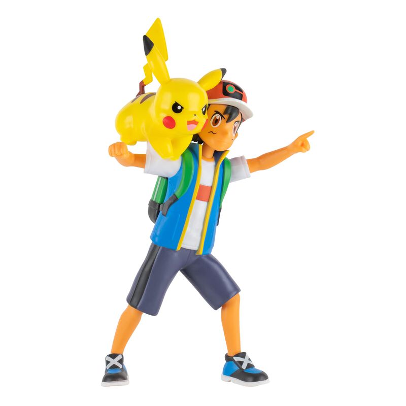 Figura De Acci&oacute;n Pok&eacute;mon Battle Feature Ash De ... image number null