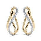 Arracadas Oro Amarillo 10k Con Glitter 22mm | Bizzarro