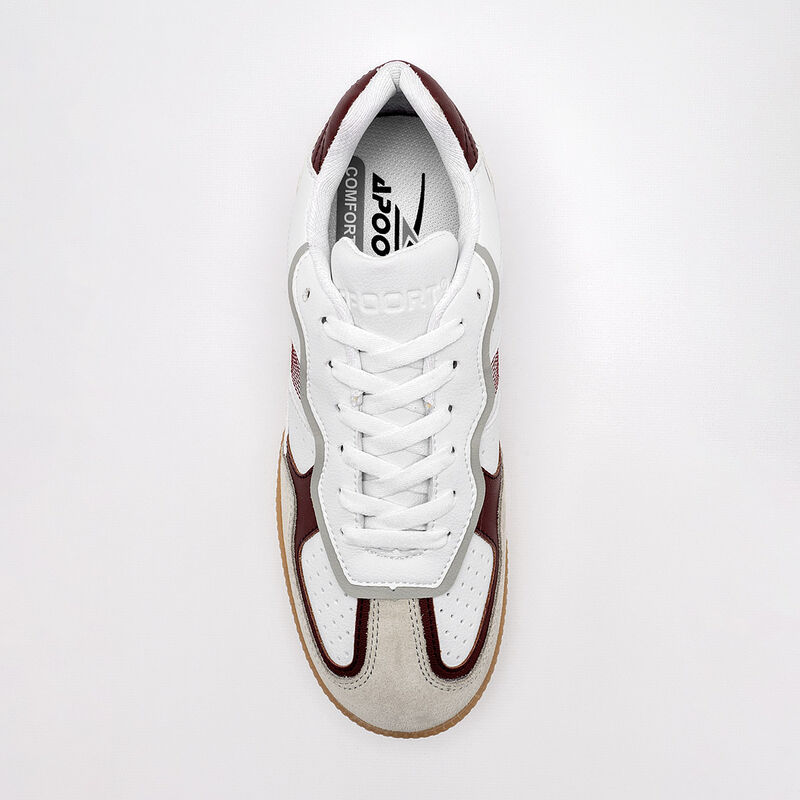 Apoort tenis para mujer blanco gris vino cod 14... image number null