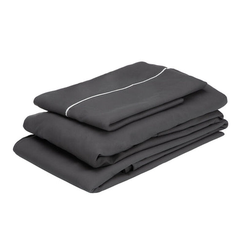 Juego de S&aacute;banas King Size Royal Touch Gris Oxf... image number null