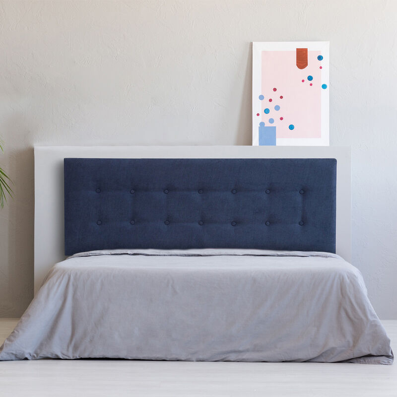 Cabecera King Size Dicasa Bilbao Azul Marino image number null