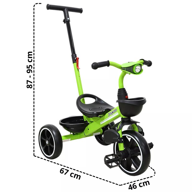 Triciclo Para Ni&ntilde;os Con Bast&oacute;n Torreta Con Luz ... image number null