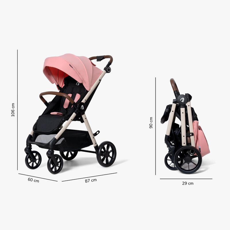 Carriola Compacta Unyotons K6 Rosa Plegable image number null