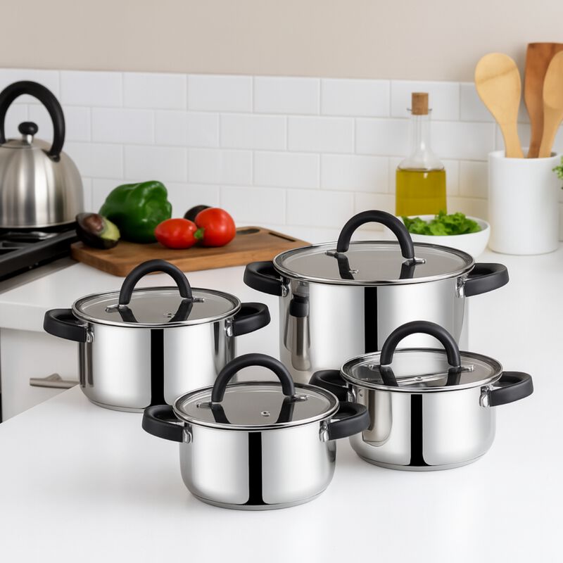 Juego De Bater&iacute;a De Cocina De Acero Inoxidable ... image number null