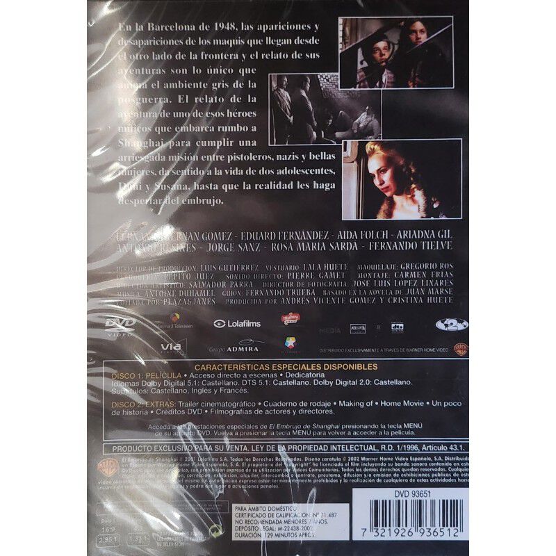El Embrujo De Shanghai [dvd] (2002) image number null