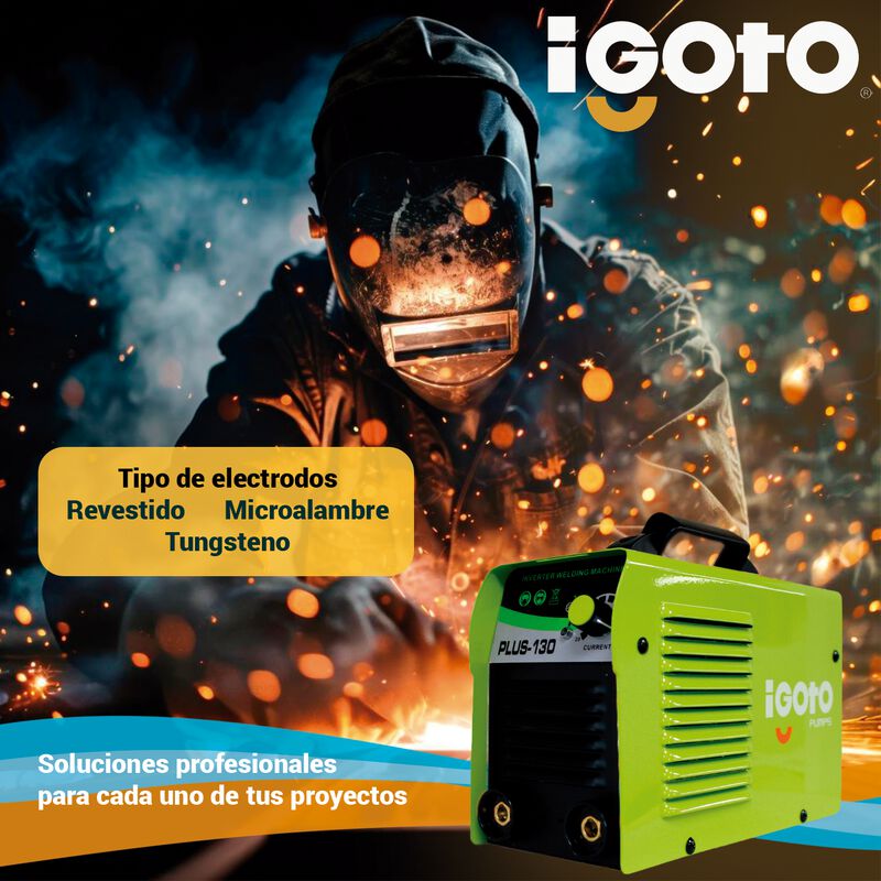 Soldadora Inversora Igoto Plus-130 A 110v Kit 6... image number null