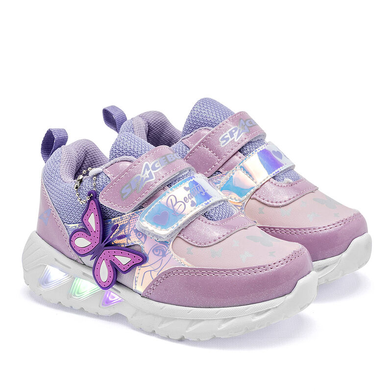 Space Boys Tenis urbano para ni&ntilde;a. Rosa lila, c... image number null