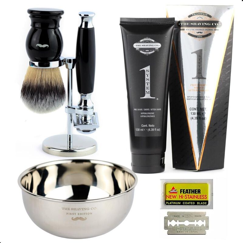 Kit De Rasurado Completo The Shaving Co. Black image number null